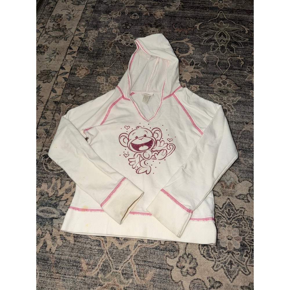 Vintage Limited Too Monkey Hoodie Pink Y2K